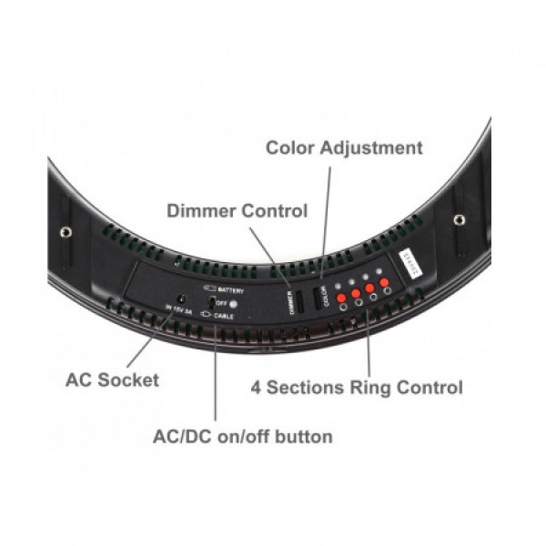 Кольцевой свет Falcon DVR-160TVC LED Ring (32W)